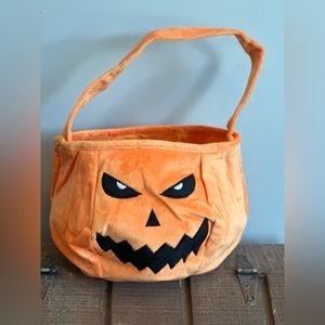 Scary face trick or treat bucket